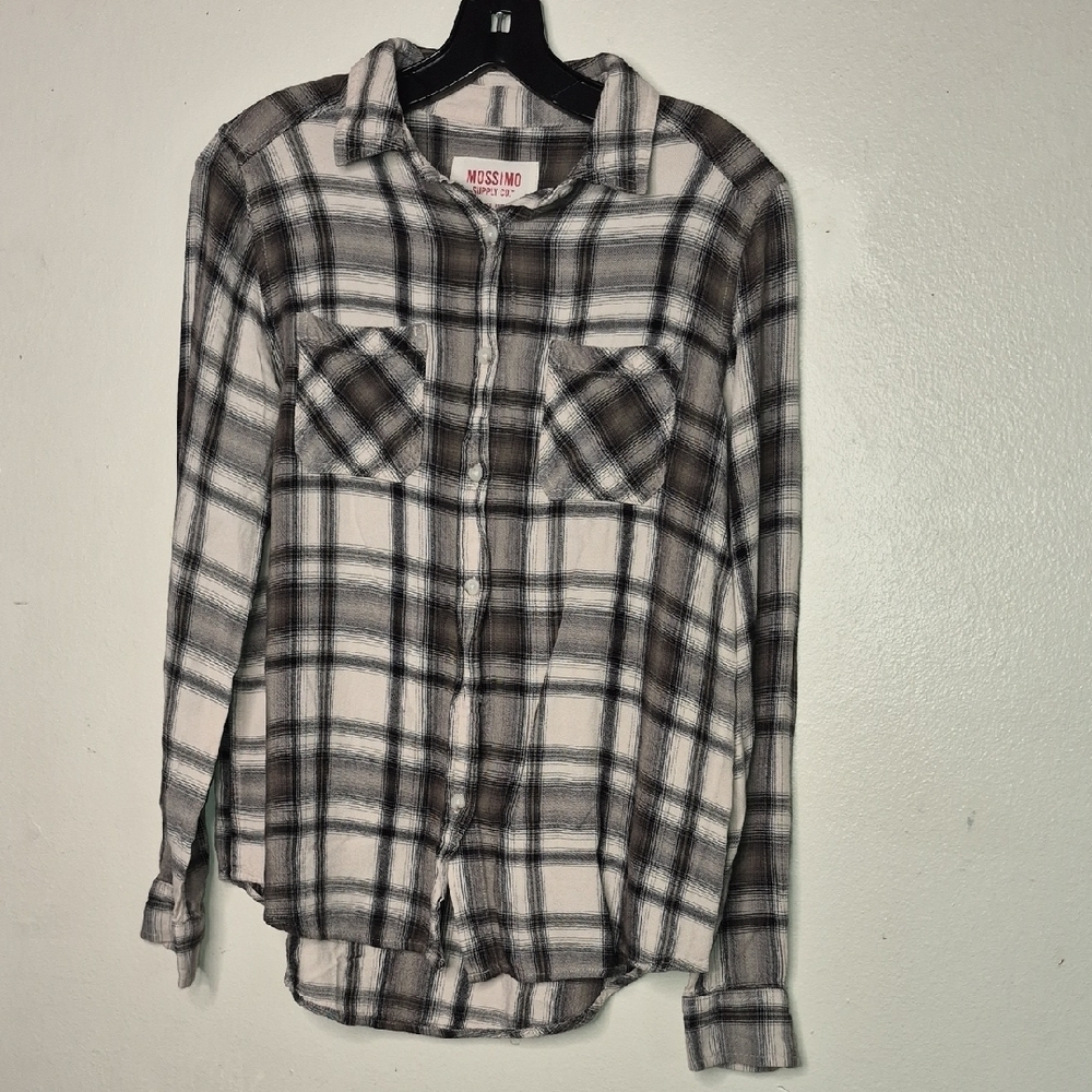 Mossimo Supply Co. Black and White Checkered Shirt